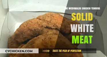 Are McDonald's Chicken Tenders Solid White Meat? The Truth Revealed