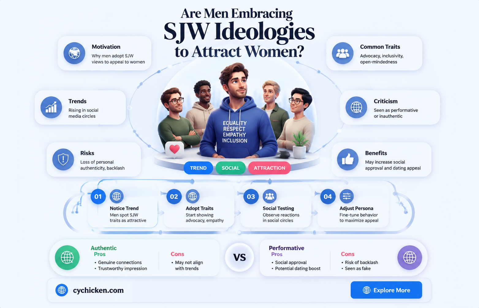 are men going sjw to score chicks