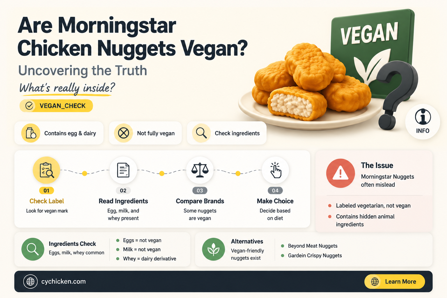 are morningstar chicken nuggets vegan