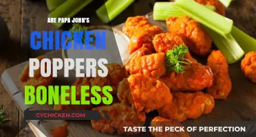 Are Papa John's Chicken Poppers Boneless? A Tasty Truth