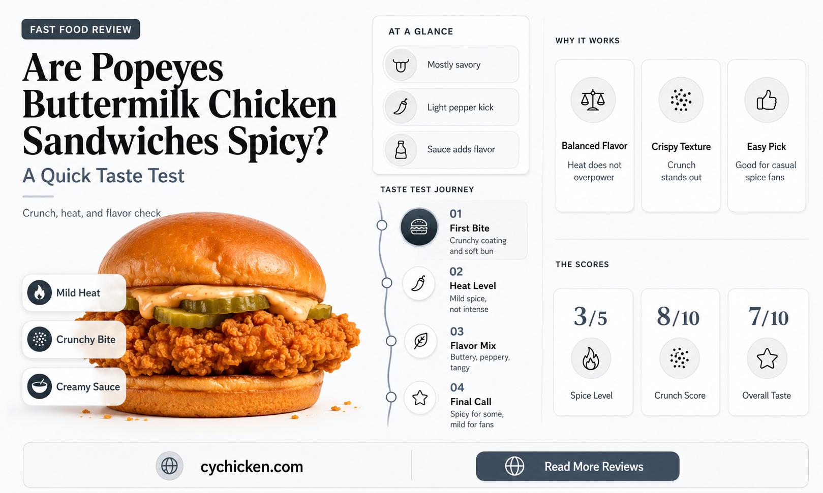 are the buttermilk chicken sandwiches at popeyes spicy too