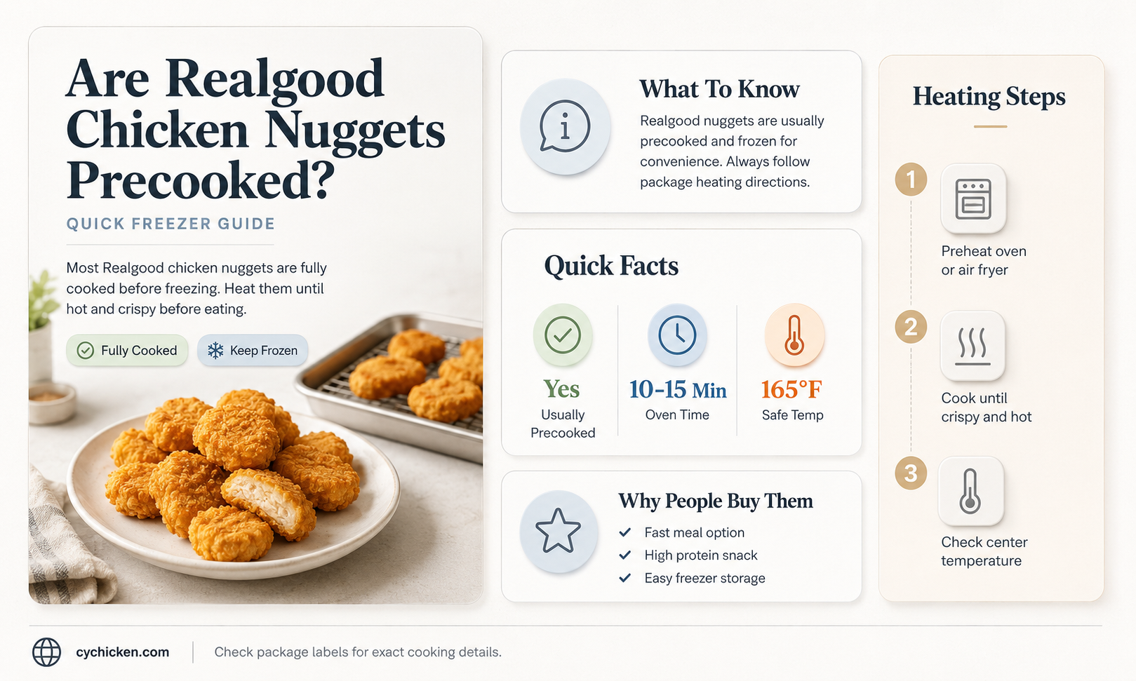 are realgood chicken nuggets precooked