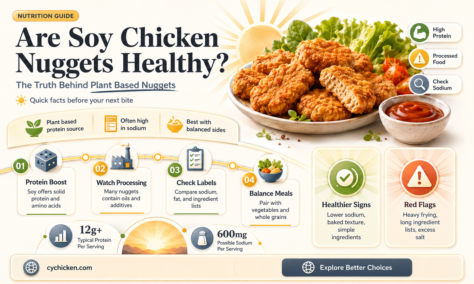 are soy chicken nuggets healthy