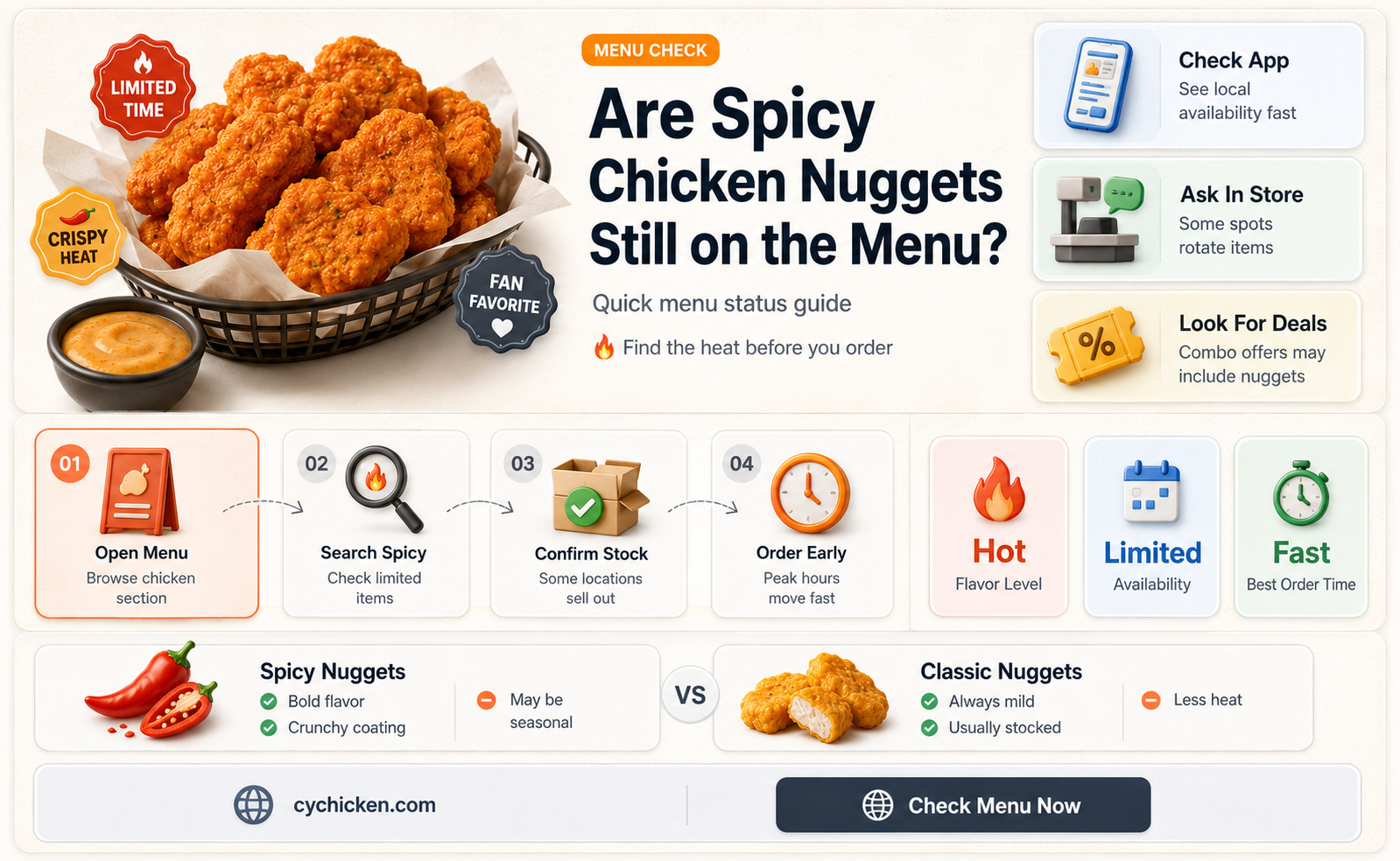 are the spicy chicken nuggets still available