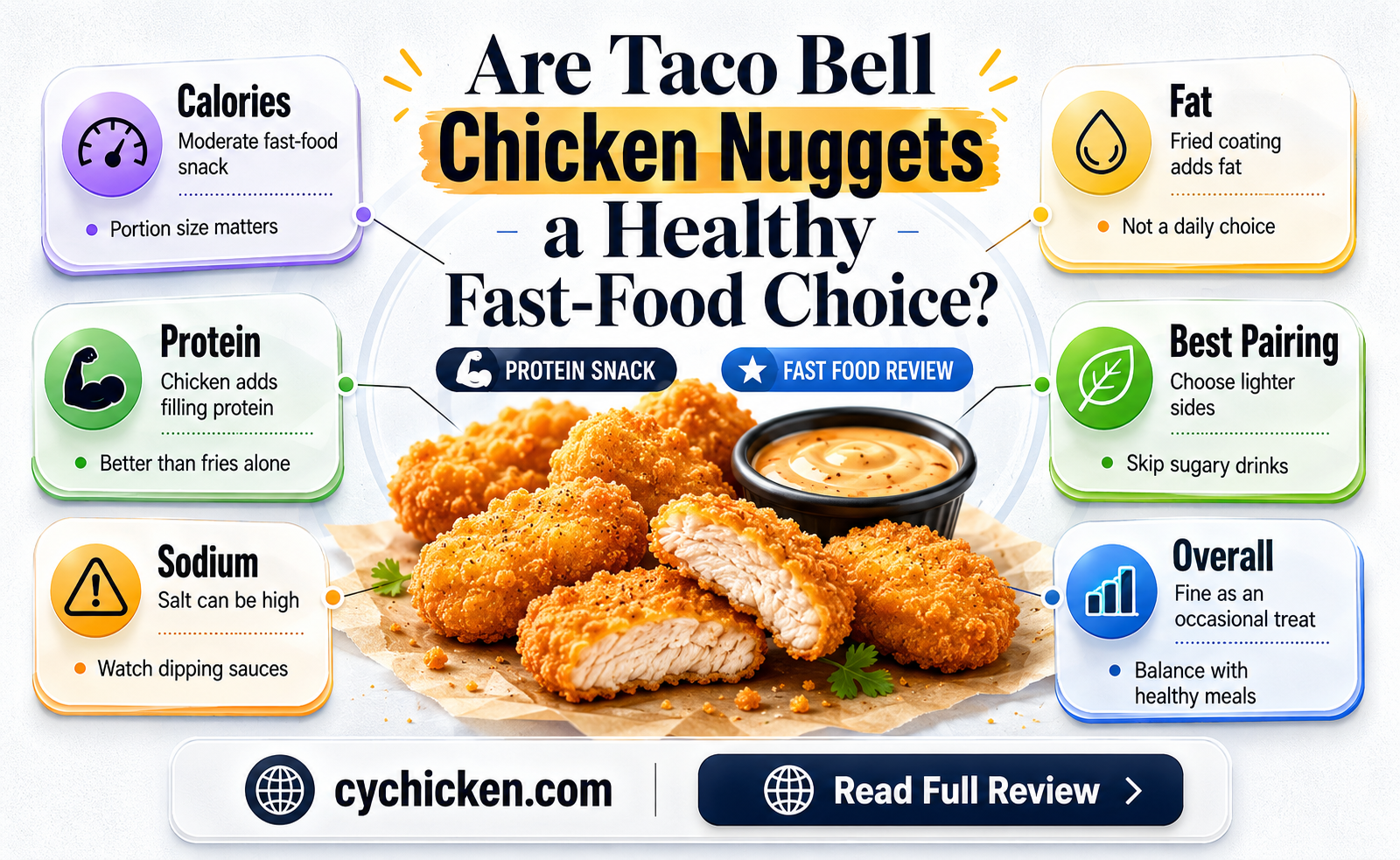 are taco bell chicken nuggets healthy
