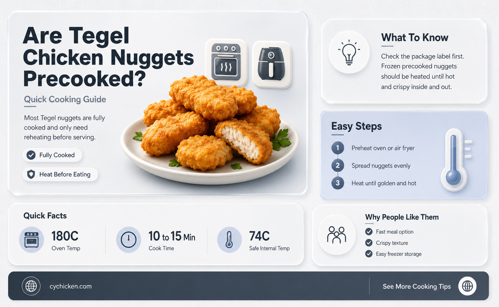 are tegel chicken nuggets precooked