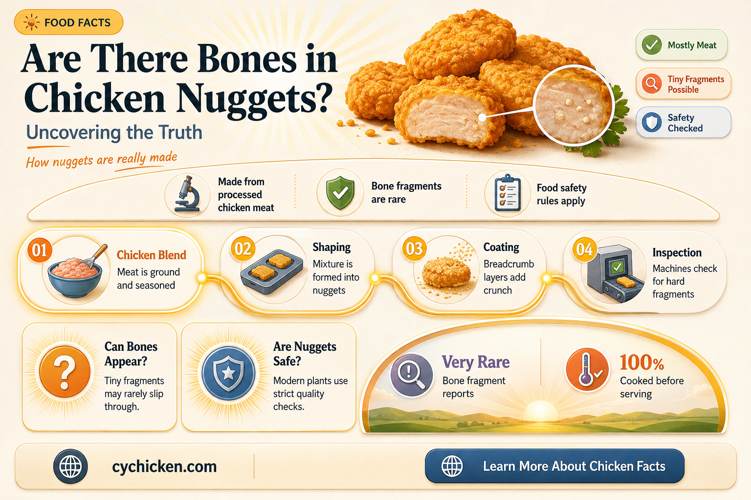 are there bones in chicken nuggets