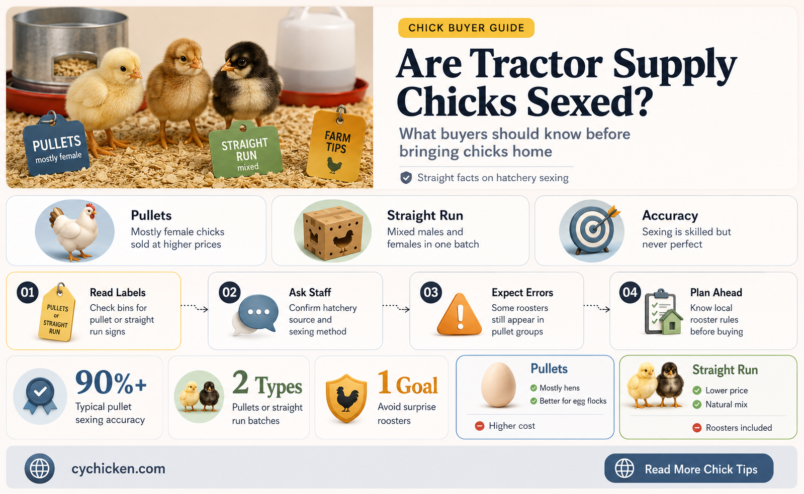 are the chicks at tractor supply sexed