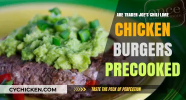 Are Trader Joe's Chili Lime Chicken Burgers Precooked?