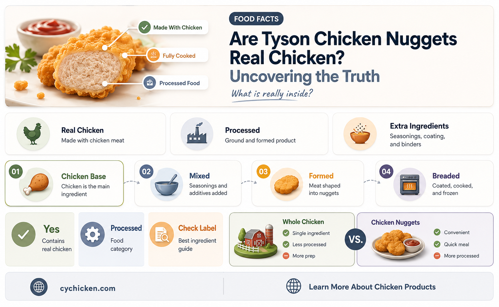 are tyson chicken nuggets real chicken