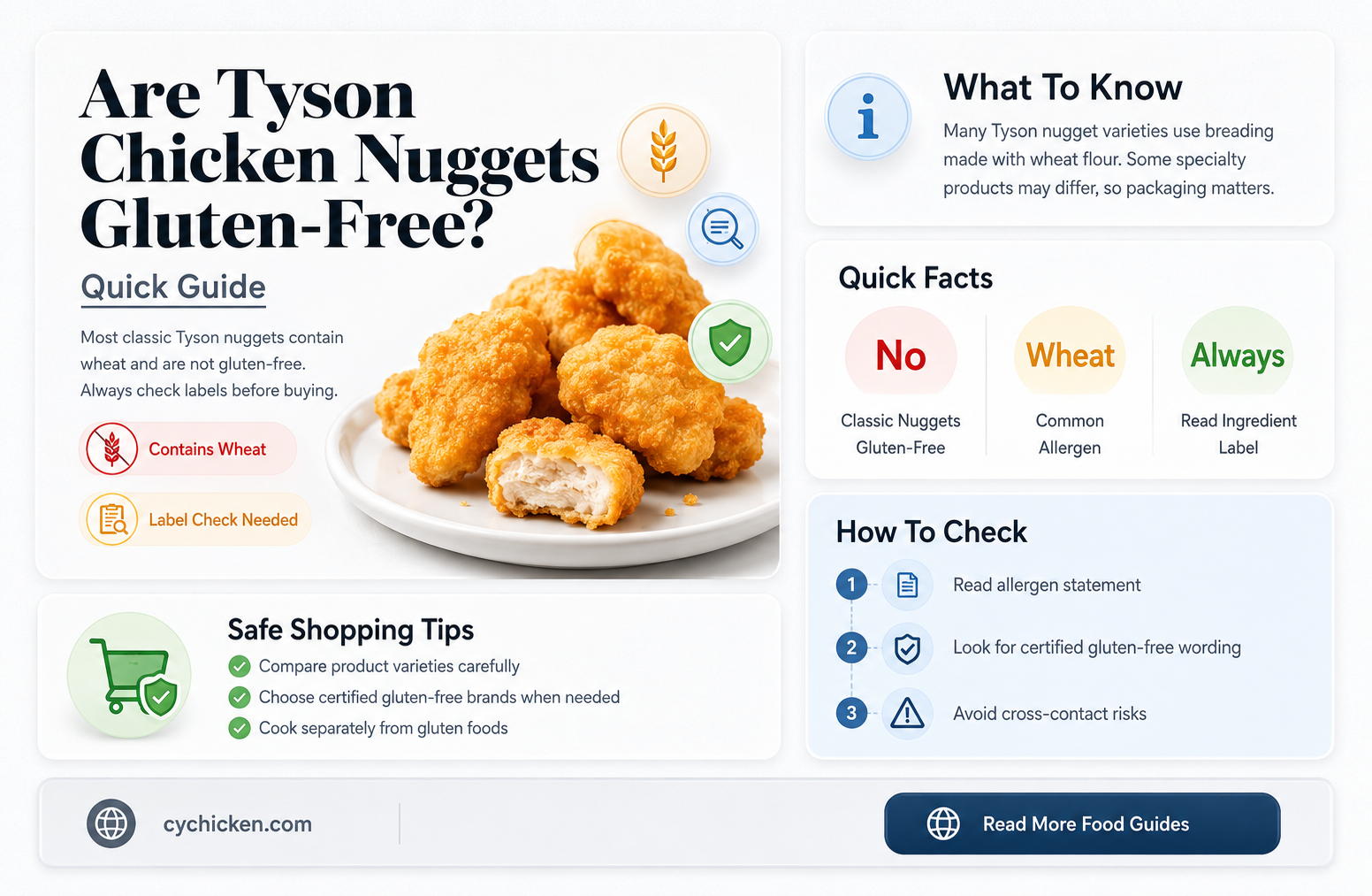 are tysob chicken nuggets gluten free