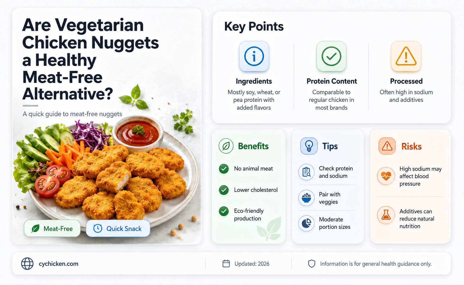 are vegetarian chicken nuggets healthy