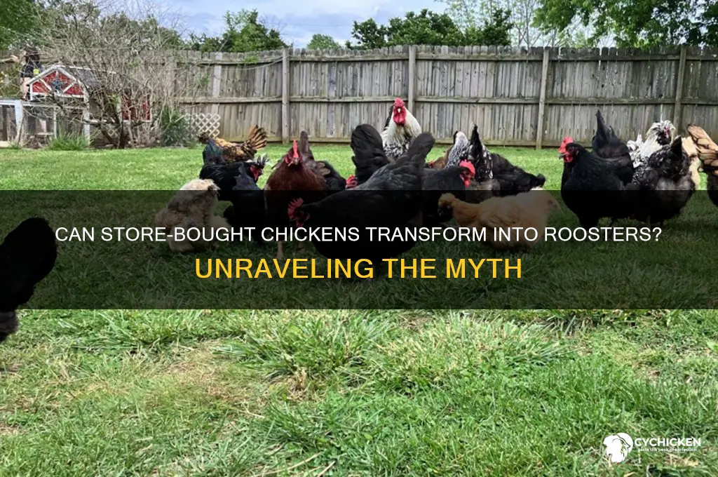 can a chicken you buy turn into a rooster