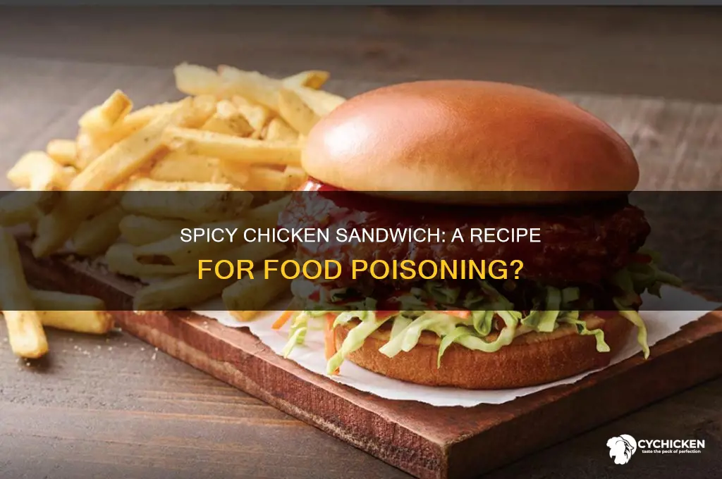 can a spicy chicken sandwich give you food poisoning