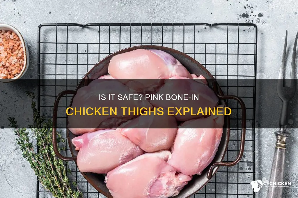 can bone in chicken thighs be pink