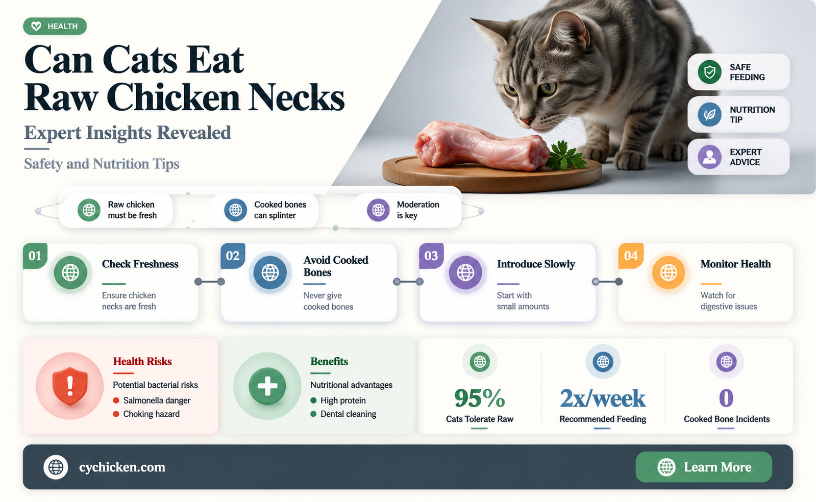 are raw chicken necks ok for cats