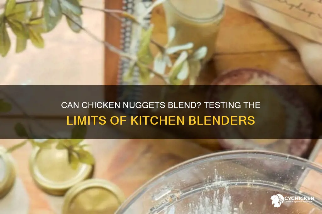 can chicken nuggets blend