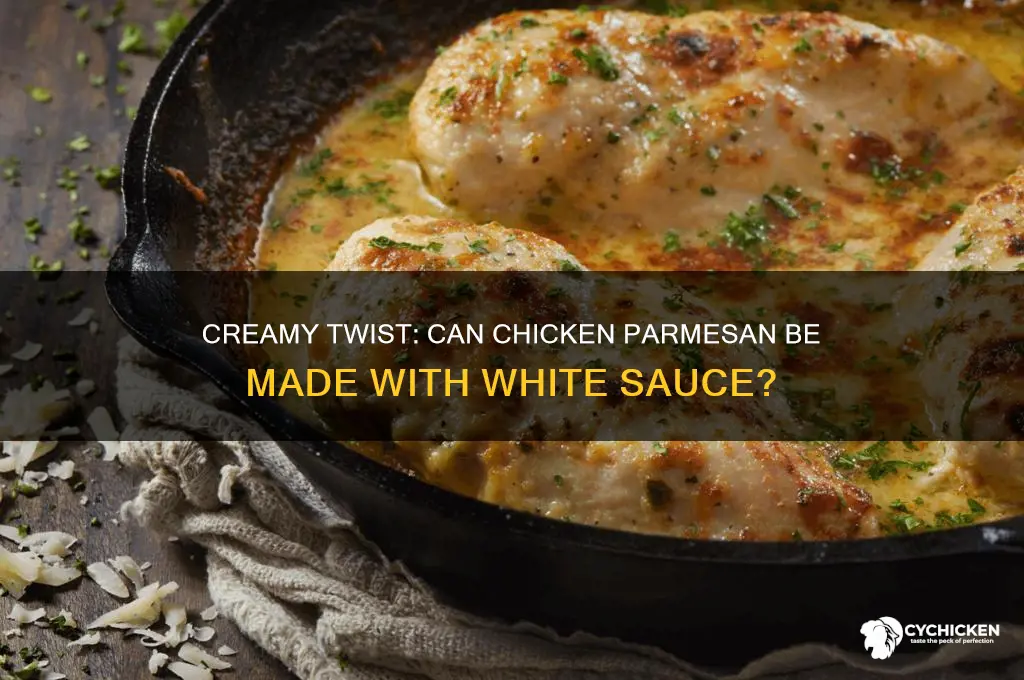 can chicken parmesan be made with white sauce