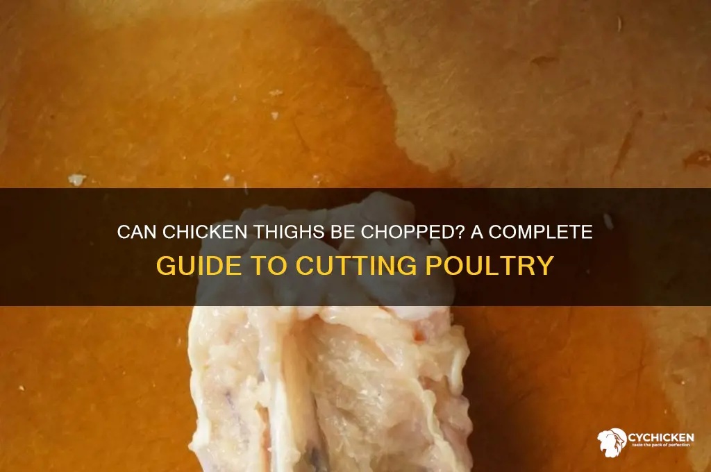 can chicken thighs be chopped