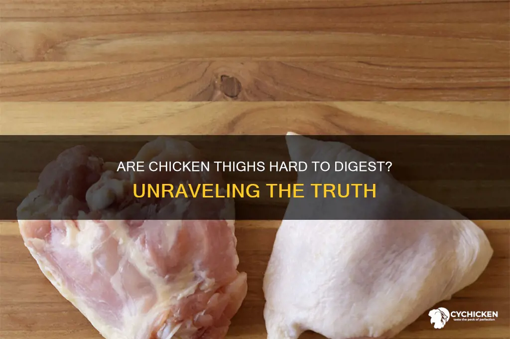 can chicken thighs be hard to digest