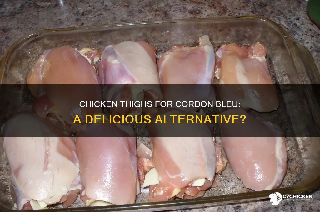 can chicken thighs be used for cordon blue