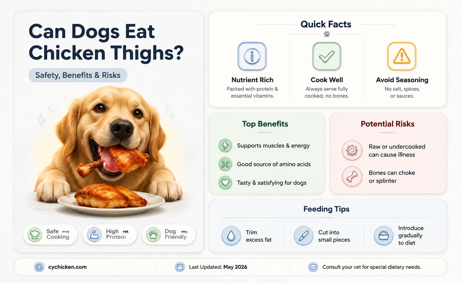 are chicken thighs bad for dogs