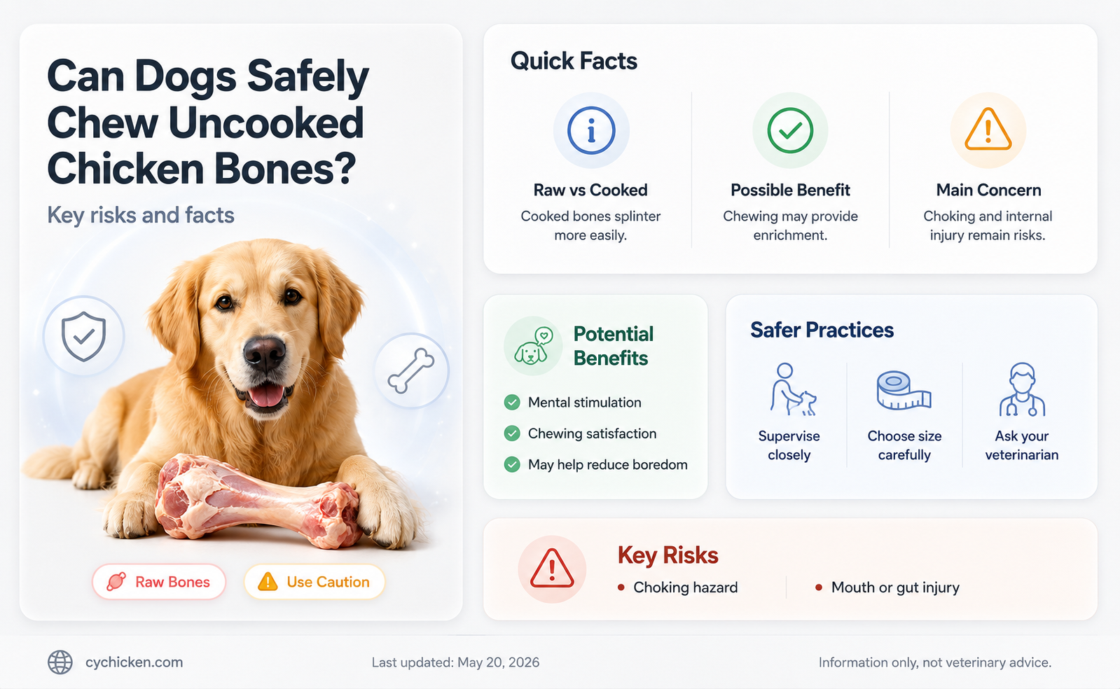 are uncooked chicken bones ok for dogs