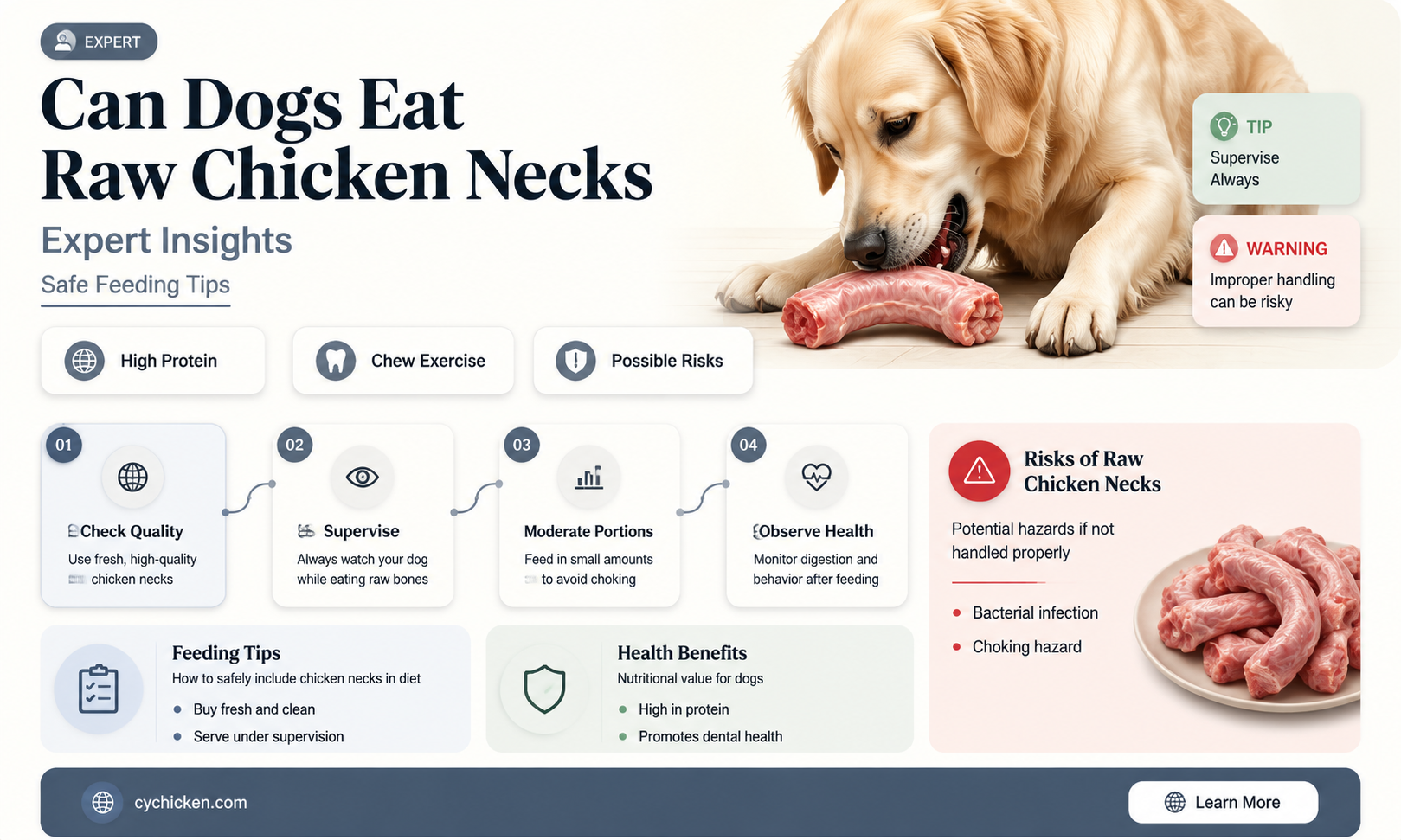 are raw chicken necks ok for dogs