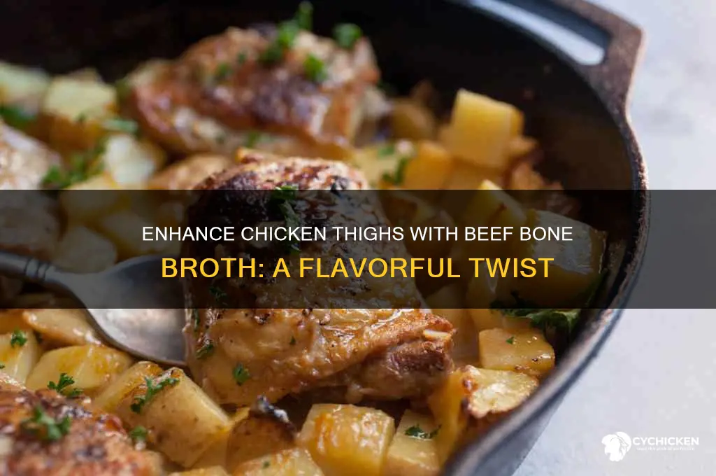 can i add beef bone broth to chicken thighs