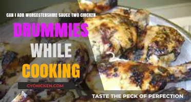 Enhancing Chicken Drumsticks: Adding Worcestershire Sauce During Cooking