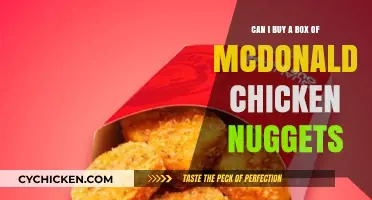 Can You Purchase a Box of McDonald's Chicken Nuggets?