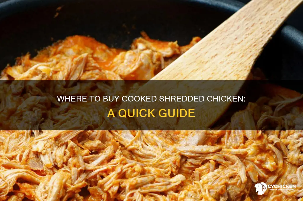 can i buy cooked shredded chicken
