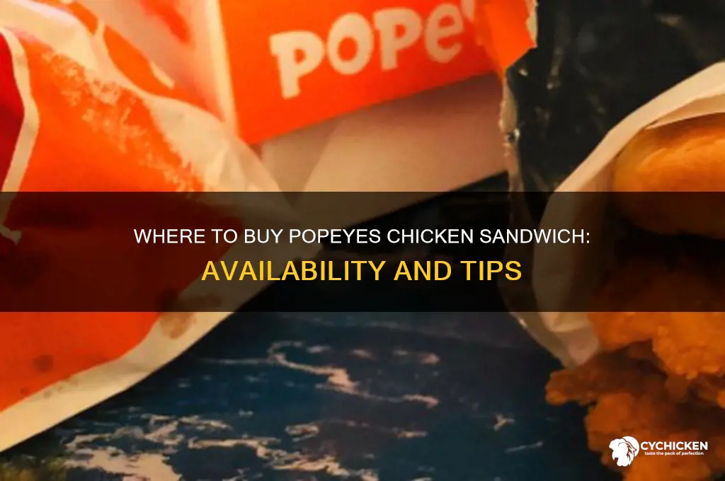 can i buy popeyes chicken sandwich
