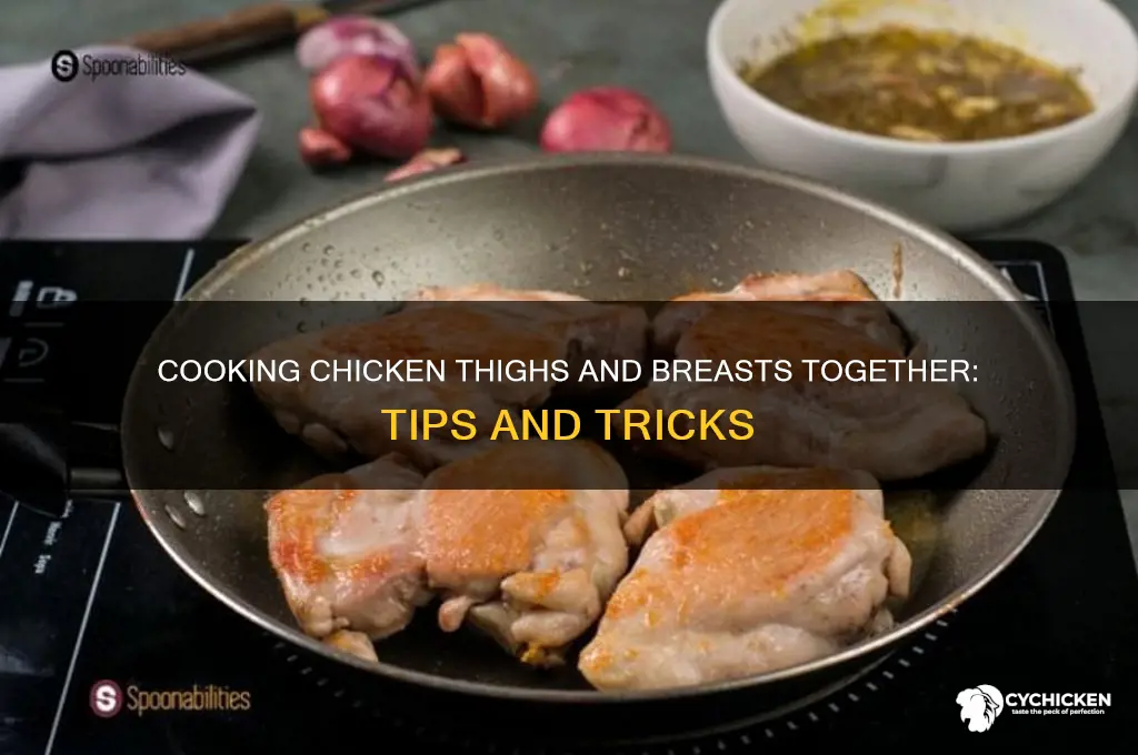 can i cook chicken thighs and breasts together