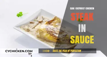 Defrosting Chicken Steak in Sauce: Safe and Flavorful Methods Explained