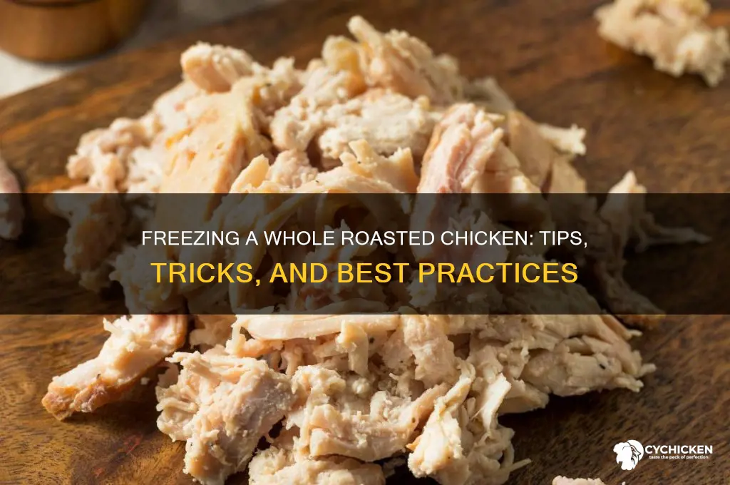 can i freeze a whole roasted chicken