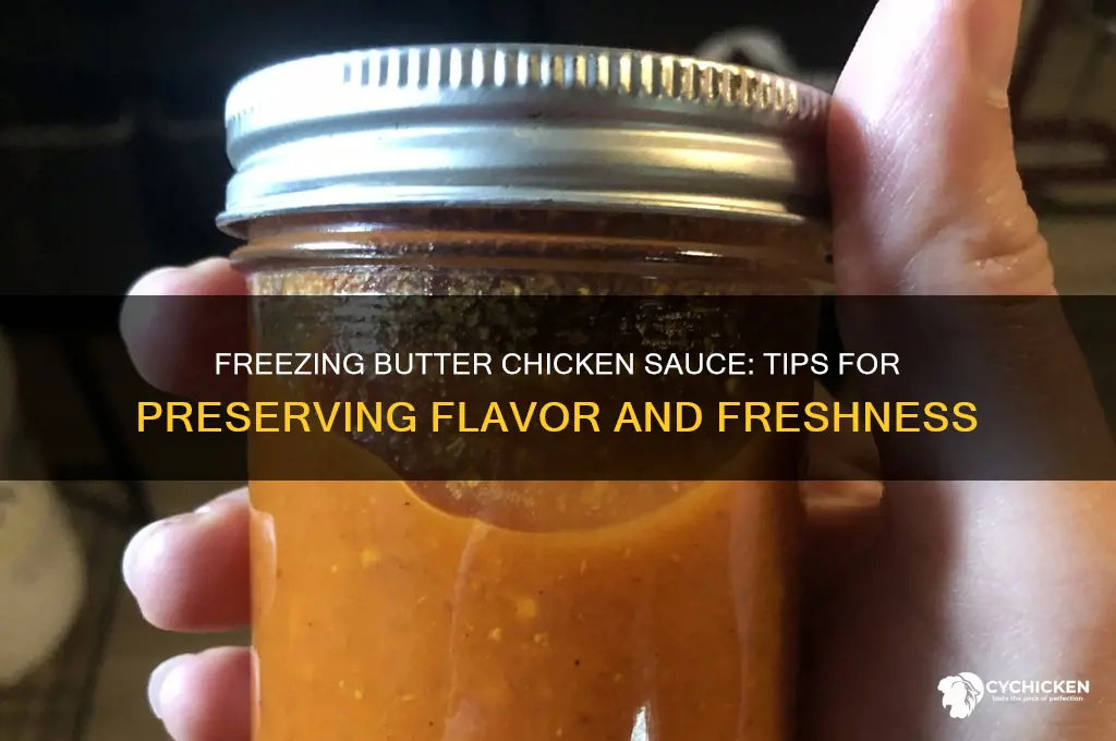 can i freeze butter chicken sauce