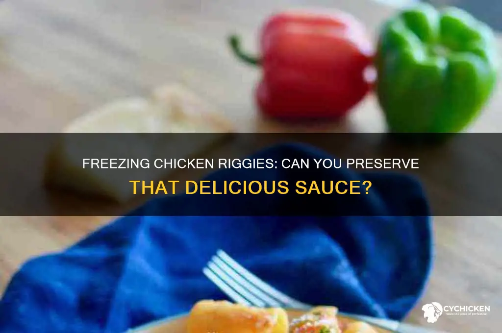 can i freeze chicken riggie sauce