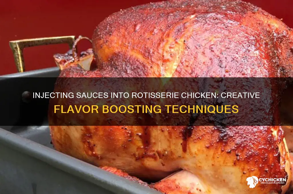 can i inject sauces in rotisserie chicken