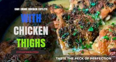 Can Chicken Thighs Be Used for Crispy Chicken Cutlets?