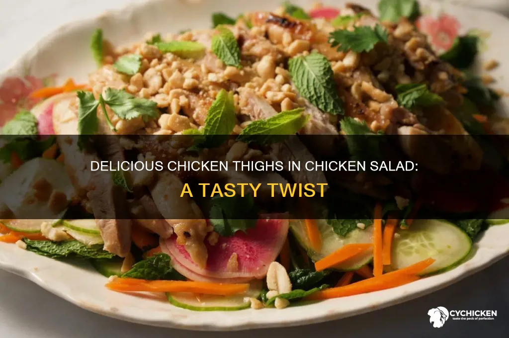 can i make chicken salad with chicken thighs