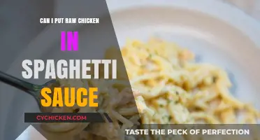 Can You Safely Add Raw Chicken to Spaghetti Sauce? Tips & Risks