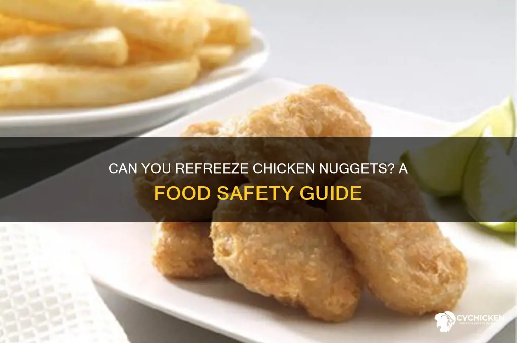 can i refreeze chicken nuggets