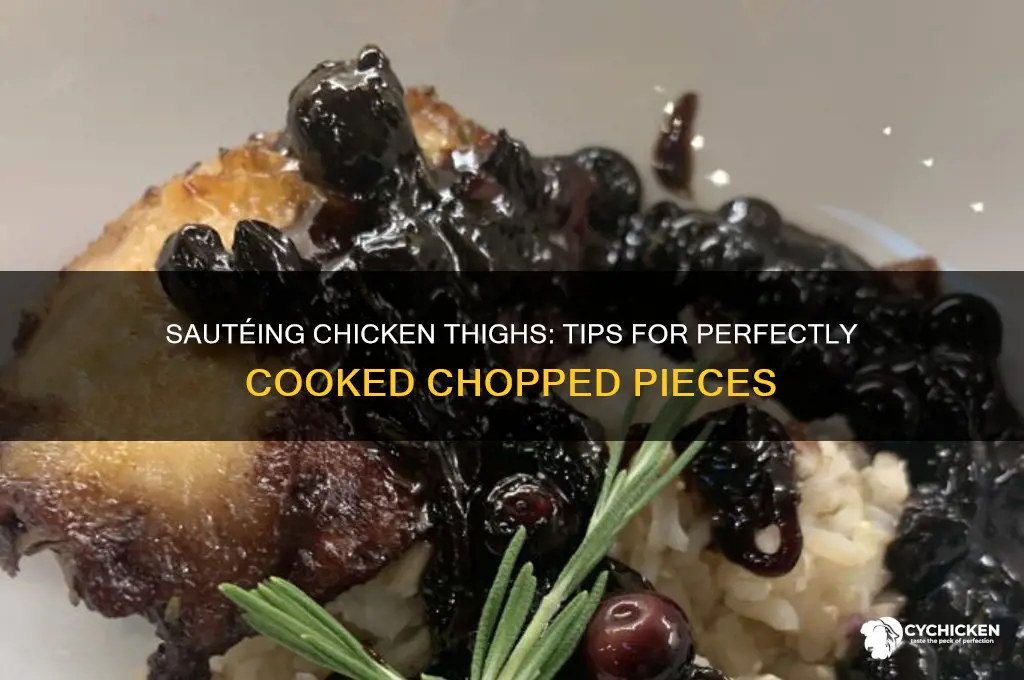 can i saute chopped up chicken thighs