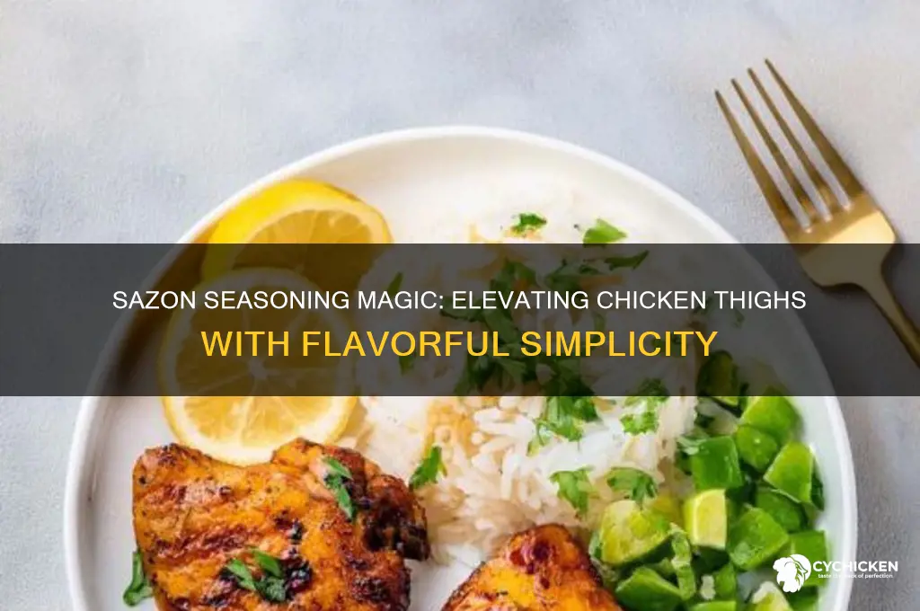 can i season my chicken thighs with sazon