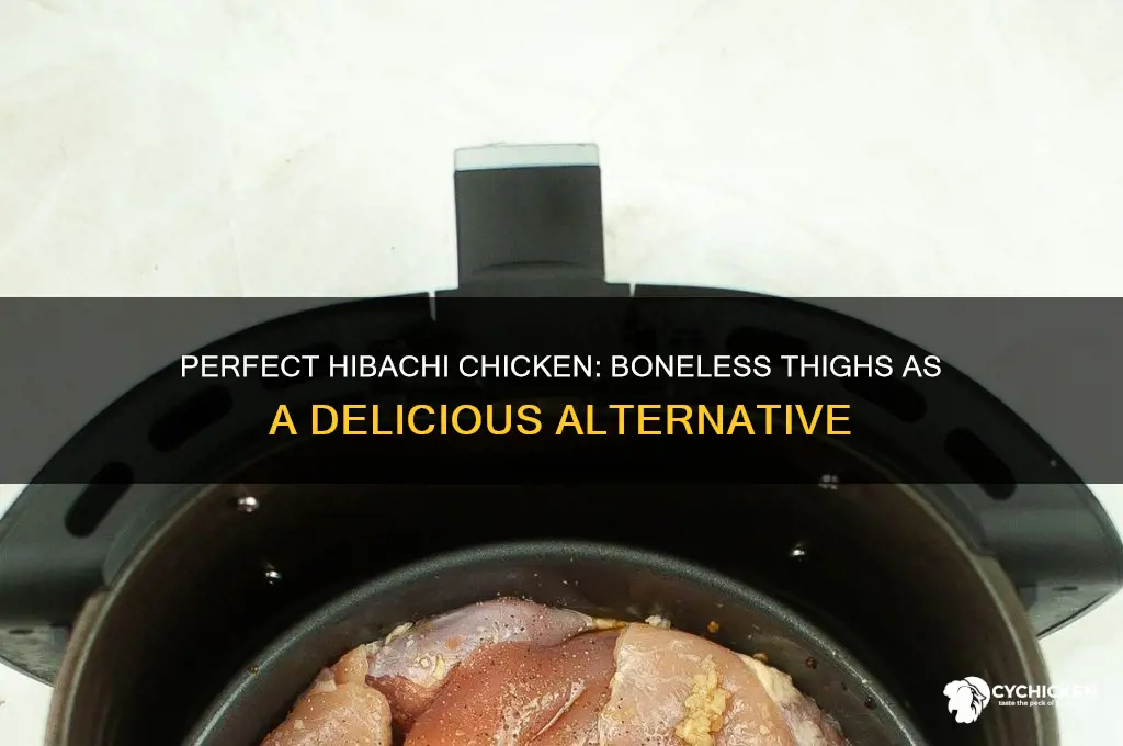 can i use boneless chicken thighs for hibachi