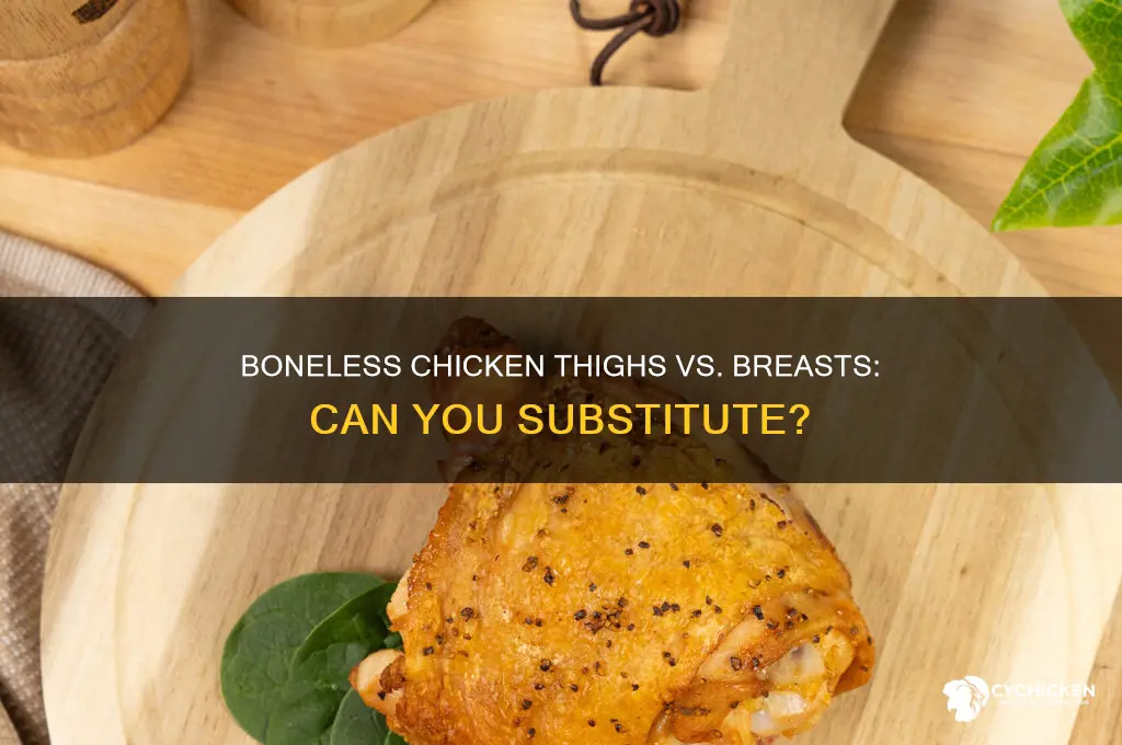 can i use boneless skinless chicken thighs instead of breasts