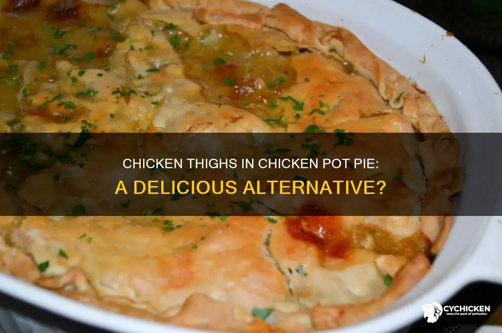 can i use chicken thighs for chicken pot pie