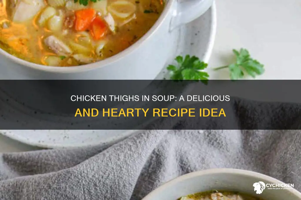 can i use chicken thighs to make spoup