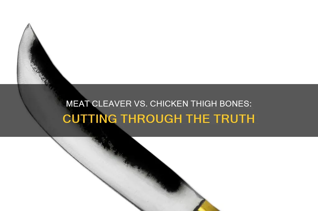 can meat cleaver cut through chicken thigh bones